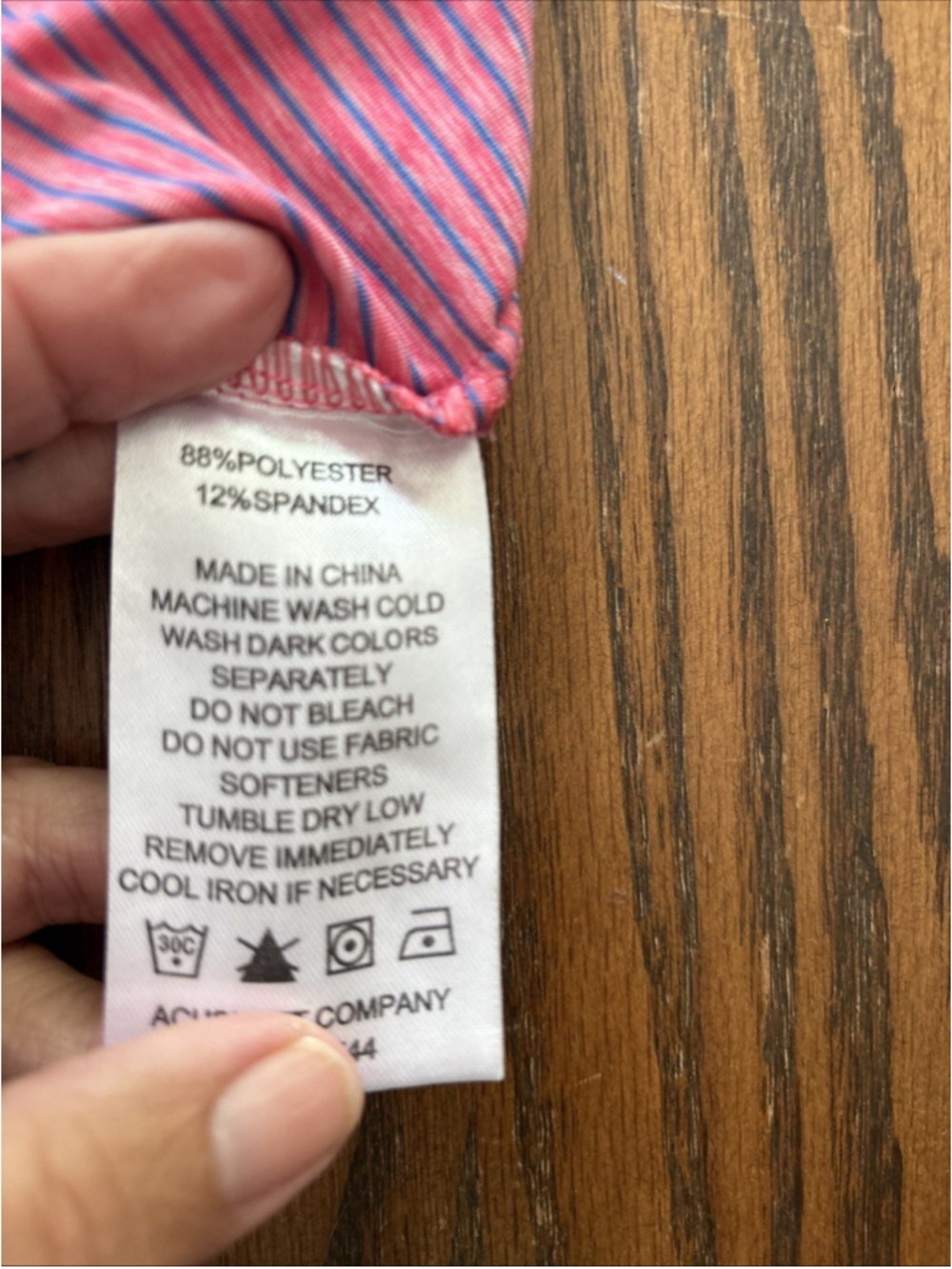 old corkscrew golf footjoy men’s polo pink/blue stripe L - Picture 4 of 8